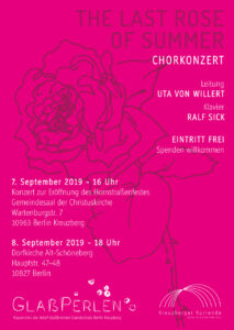 Einladungsflyer 2019 The last rose