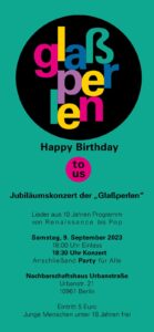 Einladungsflyer Happy Birthday to us
